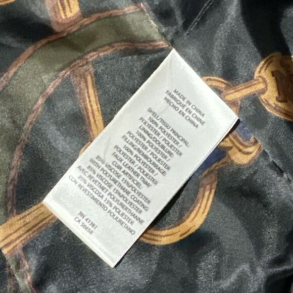 Ralph Lauren Black Quilted Jacket Gold Snaps Size S - Picture 12 of 16